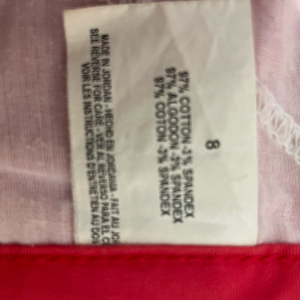 Bandolino Reddish Orange Denim Bermuda Shorts - Picture 5 of 6